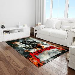 band metallica music carpet rectangle area rug for living room bedroom decor light room ma31