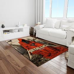 band metallica music carpet rectangle area rug for living room bedroom decor light room ma40