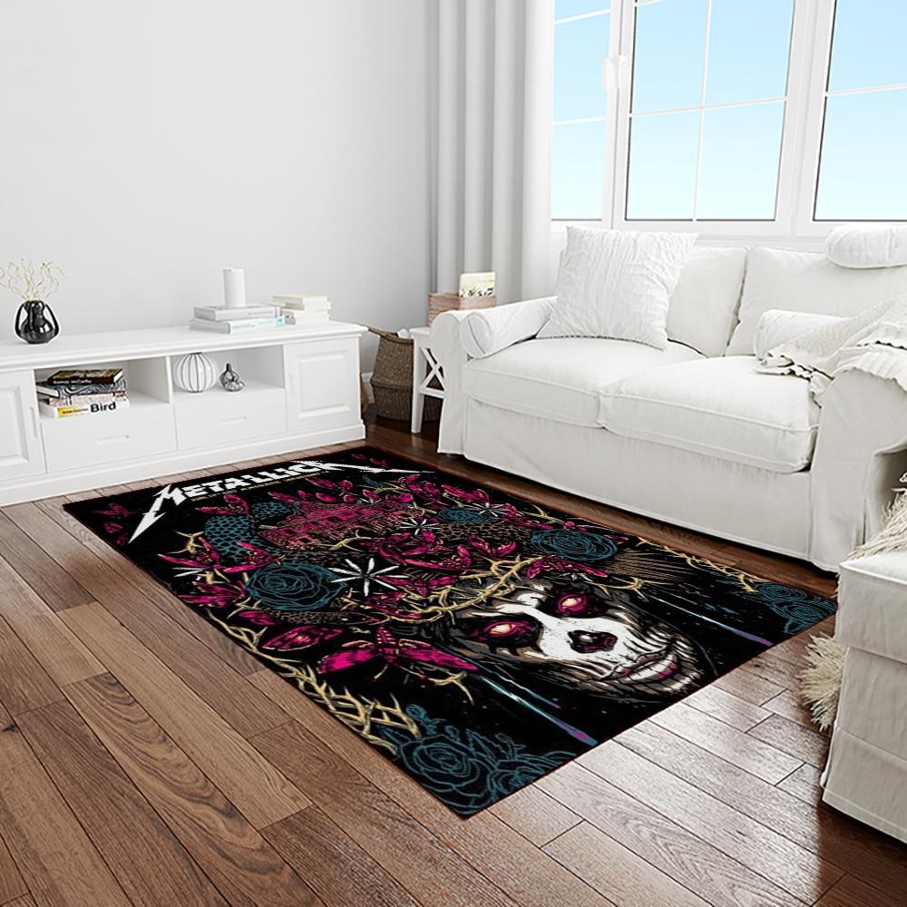 Band Metallica Music Carpet Rectangle Area Rug For Living Room Bedroom Decor MA47 1 band metallica music carpet rectangle area rug for living room bedroom decor light room ma47