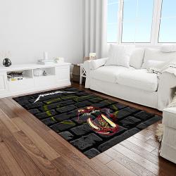 band metallica music carpet rectangle area rug for living room bedroom decor light room ma72