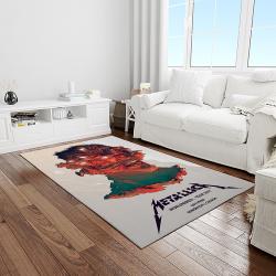 band metallica music carpet rectangle area rug for living room bedroom decor light room ma78