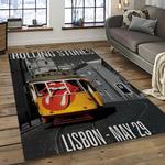 band the rolling stones music carpet rectangle area rug for living room bedroom decor dark room trs21