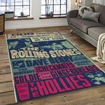band the rolling stones music carpet rectangle area rug for living room bedroom decor dark room trs22