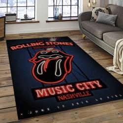 Band The Rolling Stones Music Carpet Rectangle Area Rug For Living Room Bedroom Decor TRS27
