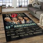 band the rolling stones music carpet rectangle area rug for living room bedroom decor dark room trs30