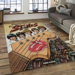 band the rolling stones music carpet rectangle area rug for living room bedroom decor dark room trs34