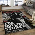 band the rolling stones music carpet rectangle area rug for living room bedroom decor dark room trs37