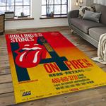 band the rolling stones music carpet rectangle area rug for living room bedroom decor dark room trs39