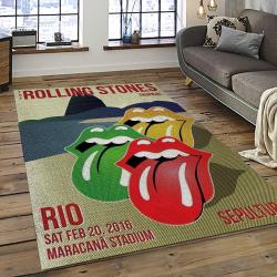 Band The Rolling Stones Music Carpet Rectangle Area Rug For Living Room Bedroom Decor TRS49