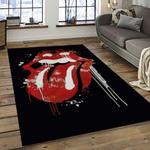 band the rolling stones music carpet rectangle area rug for living room bedroom decor dark room trs54