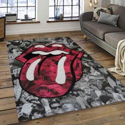 Band The Rolling Stones Music Carpet Rectangle Area Rug For Living Room Bedroom Decor TRS63