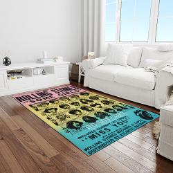 band the rolling stones music carpet rectangle area rug for living room bedroom decor light room trs07