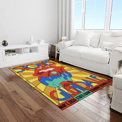 band the rolling stones music carpet rectangle area rug for living room bedroom decor light room trs11
