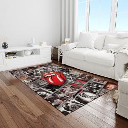 band the rolling stones music carpet rectangle area rug for living room bedroom decor light room trs12