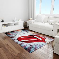 band the rolling stones music carpet rectangle area rug for living room bedroom decor light room trs15