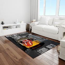 band the rolling stones music carpet rectangle area rug for living room bedroom decor light room trs21