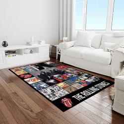 band the rolling stones music carpet rectangle area rug for living room bedroom decor light room trs28