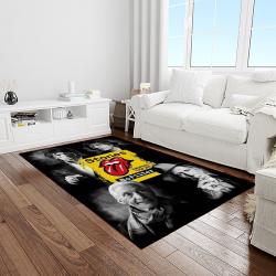 band the rolling stones music carpet rectangle area rug for living room bedroom decor light room trs31
