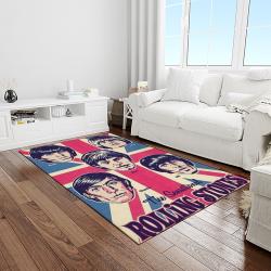 band the rolling stones music carpet rectangle area rug for living room bedroom decor light room trs33