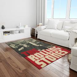 band the rolling stones music carpet rectangle area rug for living room bedroom decor light room trs38