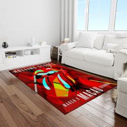 band the rolling stones music carpet rectangle area rug for living room bedroom decor light room trs46