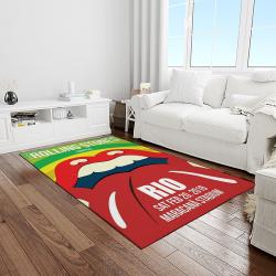 band the rolling stones music carpet rectangle area rug for living room bedroom decor light room trs48