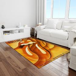 band the rolling stones music carpet rectangle area rug for living room bedroom decor light room trs51