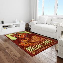 band the rolling stones music carpet rectangle area rug for living room bedroom decor light room trs52