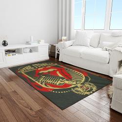 band the rolling stones music carpet rectangle area rug for living room bedroom decor light room trs55
