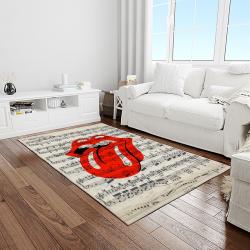 band the rolling stones music carpet rectangle area rug for living room bedroom decor light room trs56