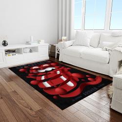 band the rolling stones music carpet rectangle area rug for living room bedroom decor light room trs57