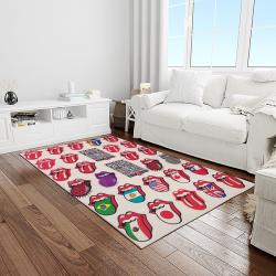 band the rolling stones music carpet rectangle area rug for living room bedroom decor light room trs59