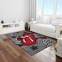 band the rolling stones music carpet rectangle area rug for living room bedroom decor light room trs66