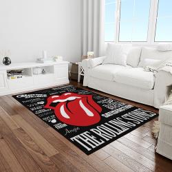 band the rolling stones music carpet rectangle area rug for living room bedroom decor light room trs71