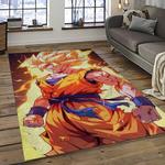 goku characters cartoon movie carpet rectangle area rug for living room bedroom decor dark room gku100