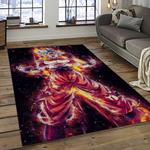 goku characters cartoon movie carpet rectangle area rug for living room bedroom decor dark room gku11