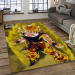 goku characters cartoon movie carpet rectangle area rug for living room bedroom decor dark room gku15