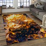 goku characters cartoon movie carpet rectangle area rug for living room bedroom decor dark room gku16