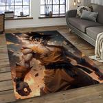 goku characters cartoon movie carpet rectangle area rug for living room bedroom decor dark room gku24