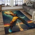 goku characters cartoon movie carpet rectangle area rug for living room bedroom decor dark room gku26