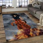 goku characters cartoon movie carpet rectangle area rug for living room bedroom decor dark room gku30