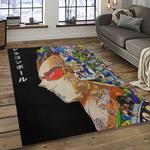 goku characters cartoon movie carpet rectangle area rug for living room bedroom decor dark room gku37