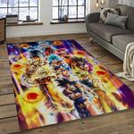 goku characters cartoon movie carpet rectangle area rug for living room bedroom decor dark room gku48