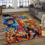 goku characters cartoon movie carpet rectangle area rug for living room bedroom decor dark room gku49