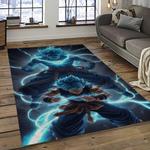 goku characters cartoon movie carpet rectangle area rug for living room bedroom decor dark room gku50