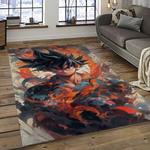 goku characters cartoon movie carpet rectangle area rug for living room bedroom decor dark room gku57