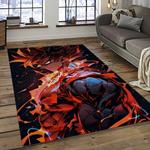 goku characters cartoon movie carpet rectangle area rug for living room bedroom decor dark room gku59