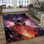 goku characters cartoon movie carpet rectangle area rug for living room bedroom decor dark room gku60