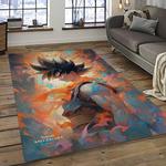 goku characters cartoon movie carpet rectangle area rug for living room bedroom decor dark room gku63