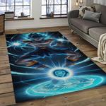 goku characters cartoon movie carpet rectangle area rug for living room bedroom decor dark room gku70